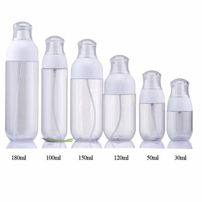 Насос PETG пластиковый разливает прозрачное по бутылкам для упаковки красоты